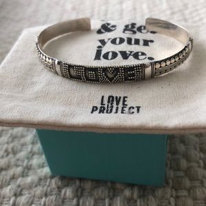 Love project silver bracelet